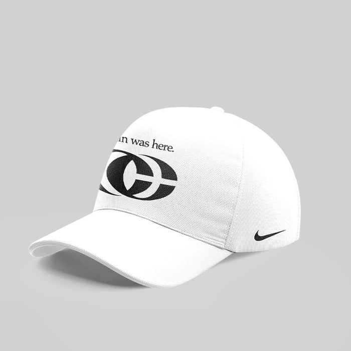 Caitlin Was Here - Caitlin Clark Signature Nike Swoosh Logo Hoodie V2 (White)