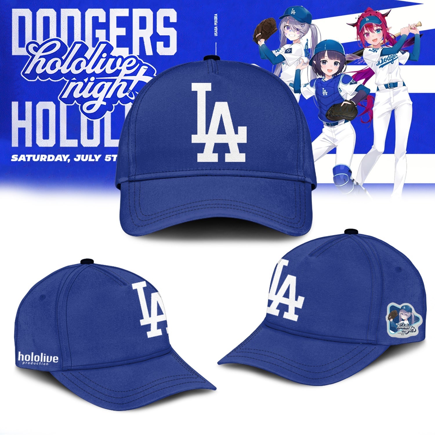 Los Angeles Dodgers Baseball Jersey - Hololive Night Ina’nis Jersey 2025 LA-18