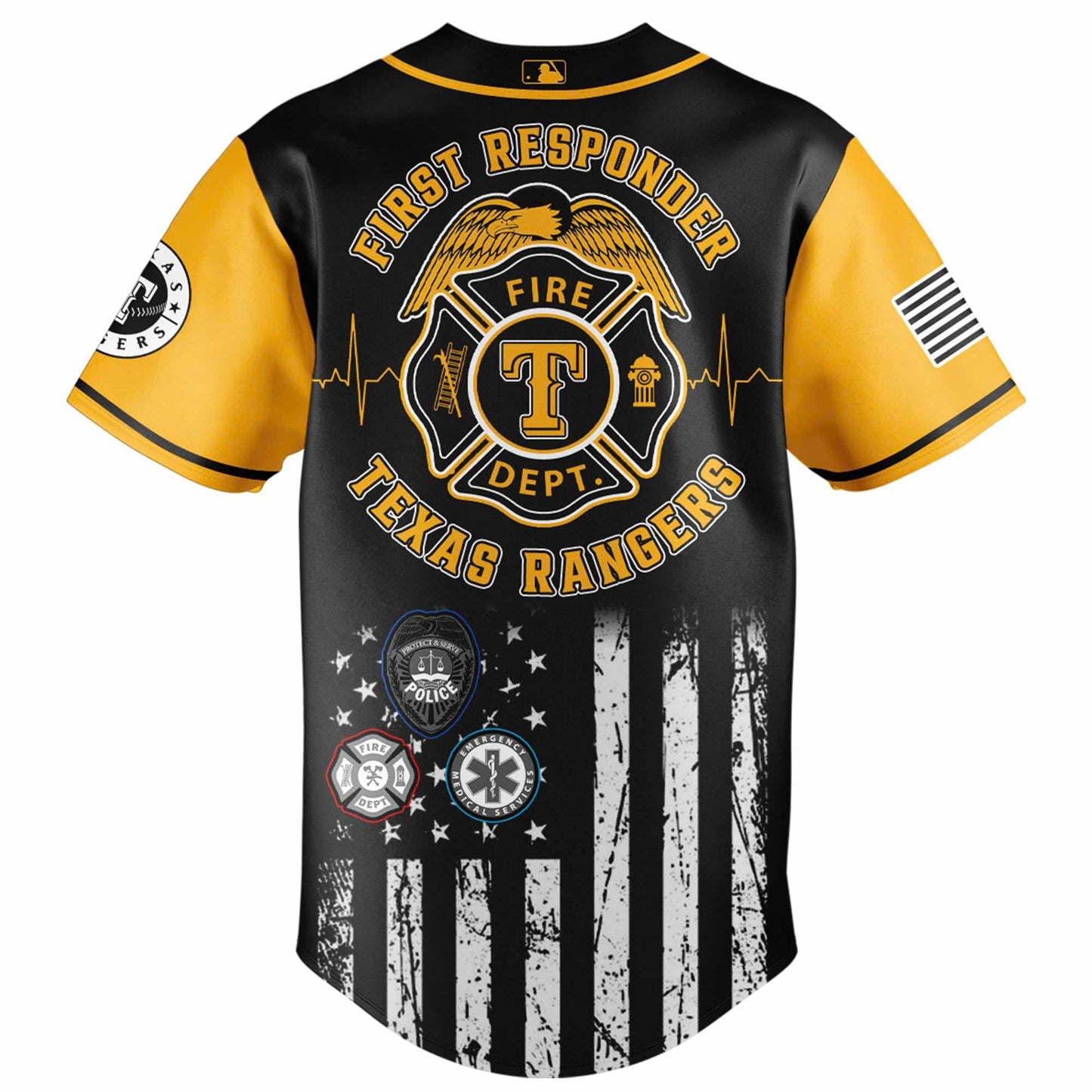 Texas Rangers MLB x First Responders Night Jersey Limited Edition