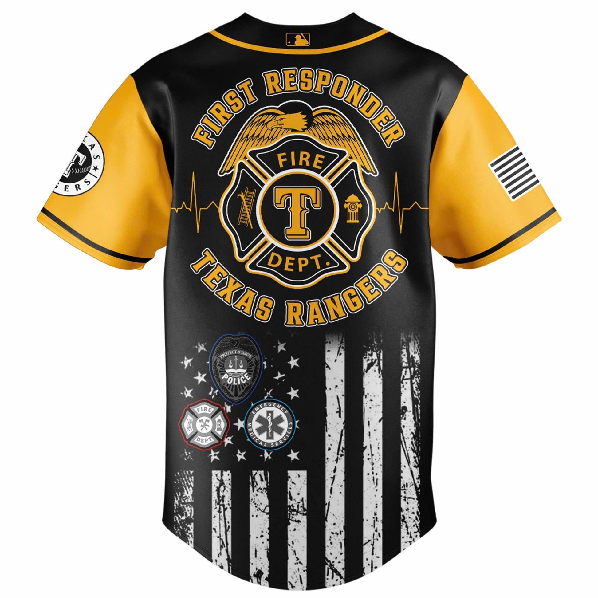 Texas Rangers MLB x First Responders Night Jersey Limited Edition