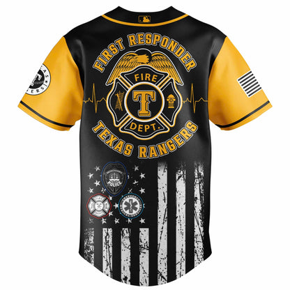 Texas Rangers MLB x First Responders Night Jersey Limited Edition