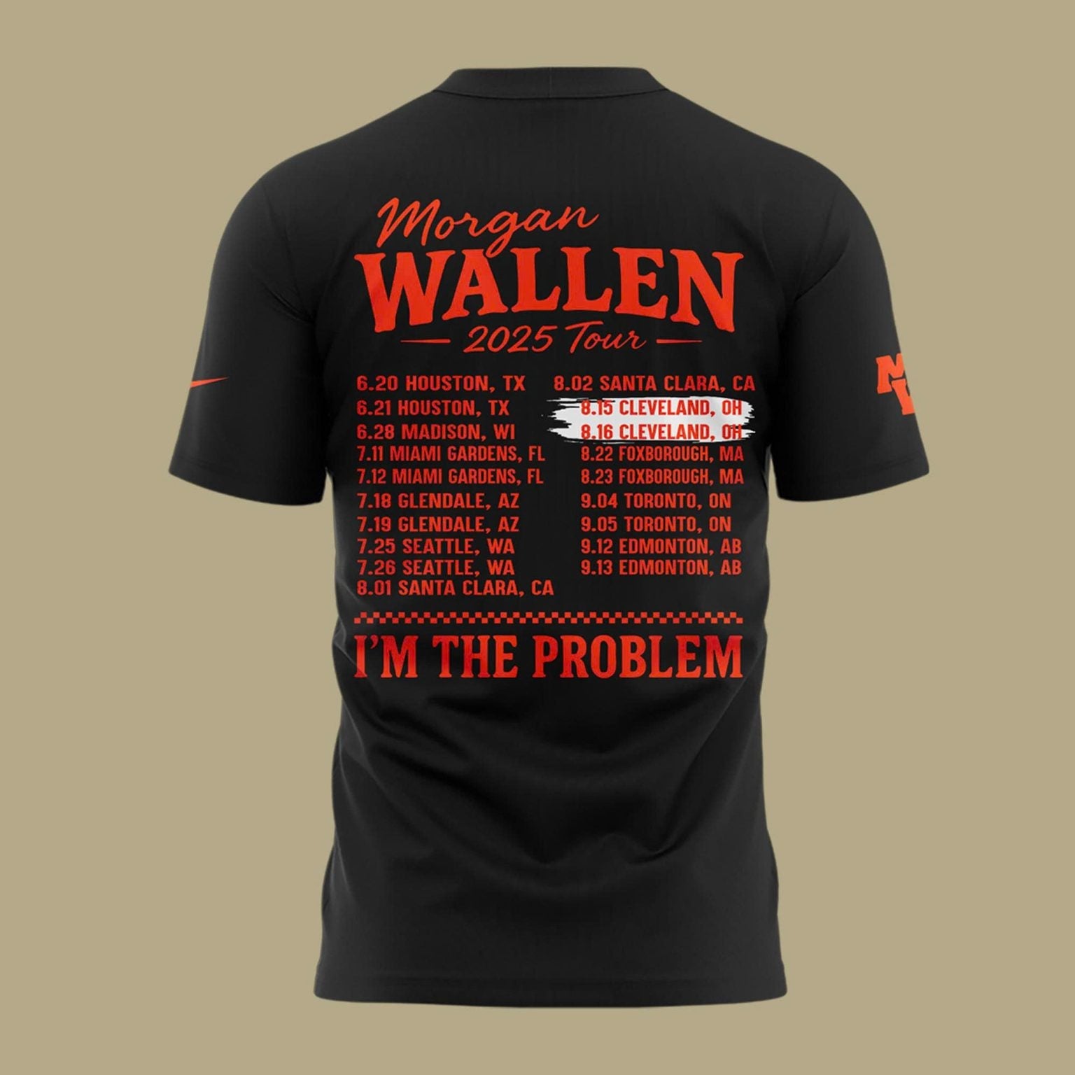 Exclusive Morgan Wallen x Cleveland Browns T-Shirt 2025 For Fans!