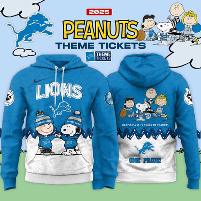Detroit Lions x Peanuts Limited Editions 2025 Hoodie
