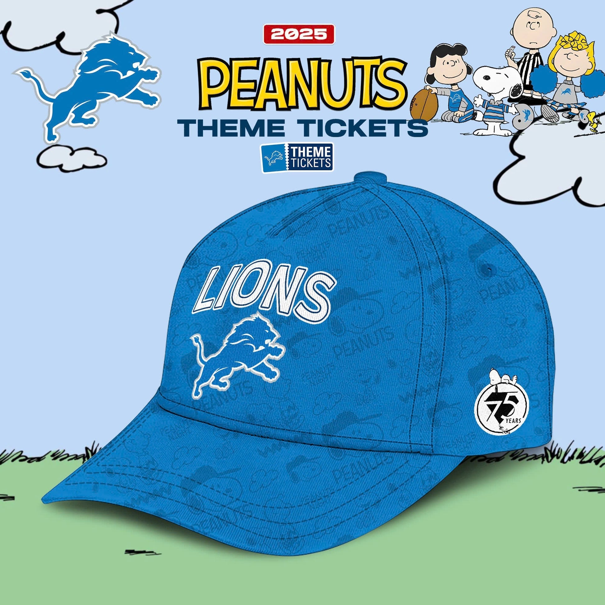 Detroit Lions x Peanuts Limited Editions 2025 Hoodie