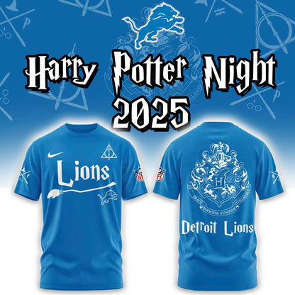 Detroit Lions Harry Potter 2025 Combo Tshirt